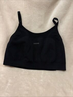 Gymshark Black Seamless Support Crop Top